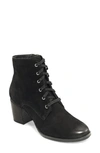 Aetrex Stella Bootie In Black Faux Patent Leather