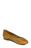 Aetrex Lyla Flat In Sunflower Leather