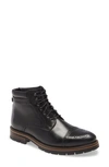 Johnston & Murphy Xc Flex Cody Cap Toe Lace-up Boot In Black Full Grain