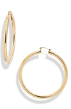 Knotty Extra Large Hoop Earrings In Gold