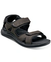 Nunn Bush Rio Vista Mens Faux Leather Slingback Ankle Strap In Brown
