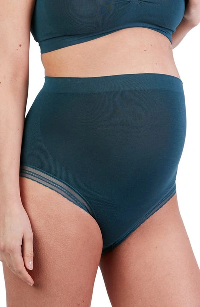 Cache Coeur Milk Seamless High Waist Maternity Briefs In Green