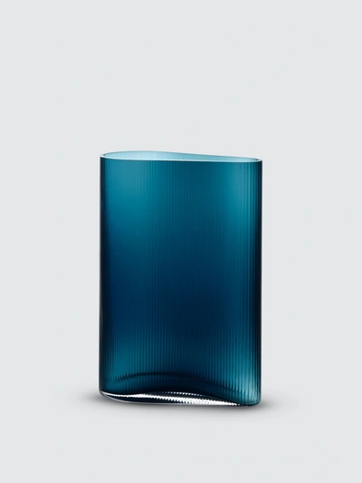 Nude Glass - Verified Partner Nude Glass Mist Vase In Petroleum Green