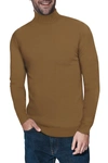 X-ray Turtleneck Pullover Sweater In Brown