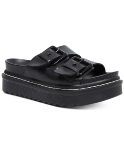 Madden Girl Dizzy Platform Sandals In Black