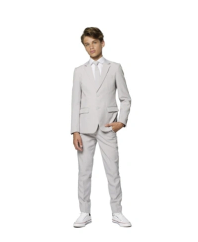 Opposuits Kids' Big Boys Groovy Solid Suit In Grey