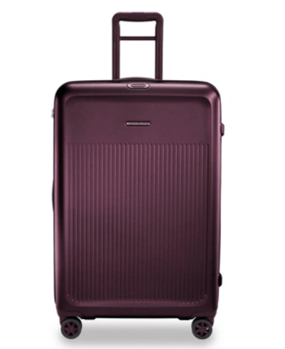 Briggs & Riley Sympatico 2.0 International Carry-on Expandable Spinner In Plum