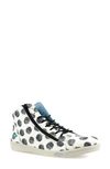Cloud Aika High Top Sneaker In Circles Black Leather