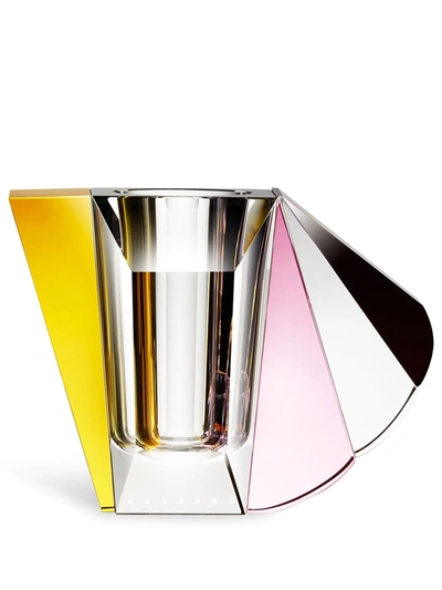 Reflections Copenhagen Manhattan Colour-block Vase In Silver