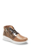 Naot Polaris High Top Sneaker In Arizona Tan/ Zebra Print