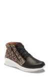 Naot Polaris High Top Sneaker In Soft Black/ Cheetah Print