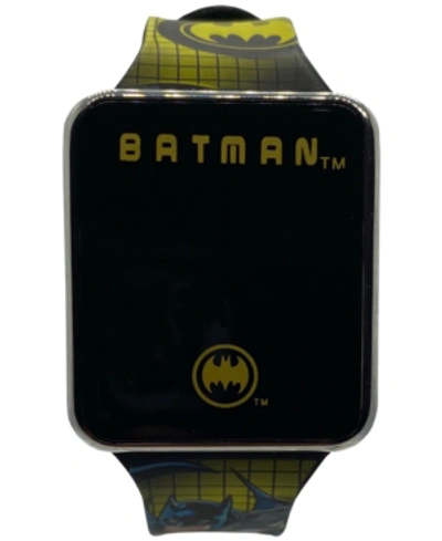 Accutime Kid's Batman Silicone Strap Touchscreen Watch 36x33mm In Yellow