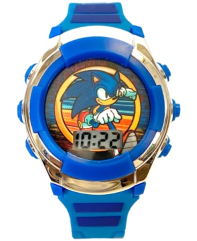 Accutime Kid's Sonic Digital Blue Silicone Strap Watch 38mm