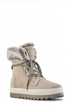 Cougar Vanetta Polar Plush Suede Winter Booties In Mushroom Leather