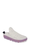 Asportuguesas Fly London Come Sneaker Mule In Off White Tweed Fabric