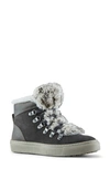 Cougar Daniel Faux Fur Trim Waterproof Boot In Pewter