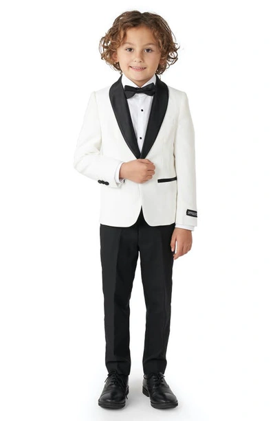 Opposuits Kids' Two-piece Tuxedo Suit With Bow Tie In White