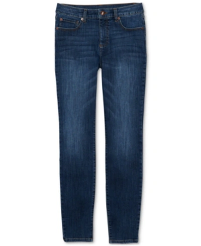 Inc International Concepts Women's Mid Rise Cropped Skinny Jeans, Created For Macy's In Depth Wash