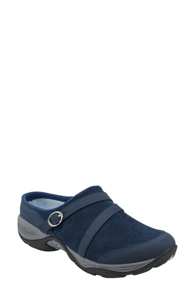 Easy Spirit Women's Equinox Round Toe Slip-on Casual Mules Women's Shoes In Blue