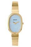 Breda Jane Watch In Gold/blue, Women's At Urban Outfitters In Gold + Blue