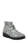 L'amour Des Pieds Hadirat Boot In Gray/ Silver Camo Leather
