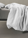 Society Limonta Rem Linen Duvet Cover, King In Bianco