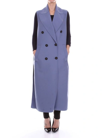 Albino Teodoro Women's Ca6030528cielo Light Blue Cotton Vest