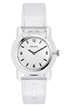 Breda 'play' Transparent Recycled Plastic Watch In Clear At Urban Outfitters