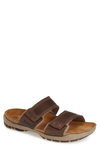 Naot 'climb' Slide Sandal In Bison Leather