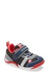 Tsukihoshi Kids' Kaz Washable Sneaker In Navy/ Red