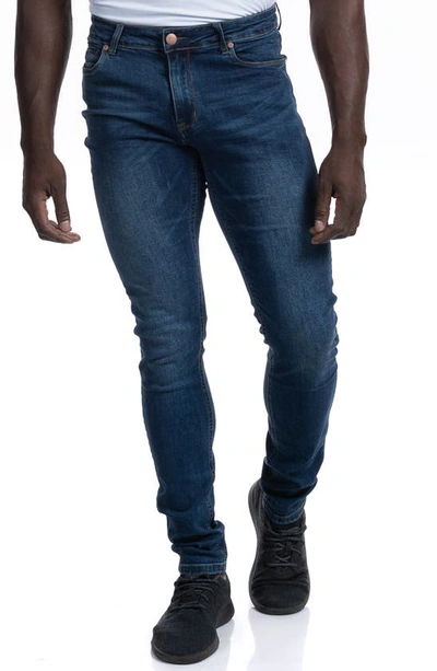Barbell Straight Athletic Fit Jeans In Medium Distressed
