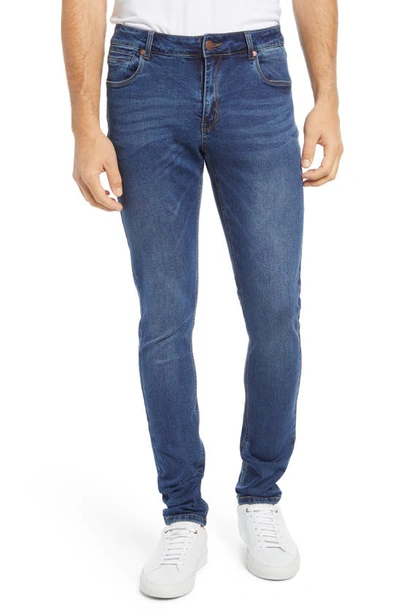 Barbell Slim Athletic Fit Jeans In Medium Distressed