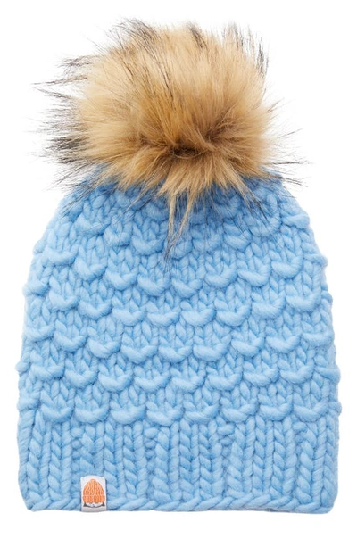 Sh T That I Knit The Gunn Merino Wool Beanie In Sky
