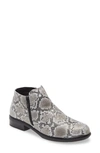 Naot 'helm' Bootie In Grey Cobra Print