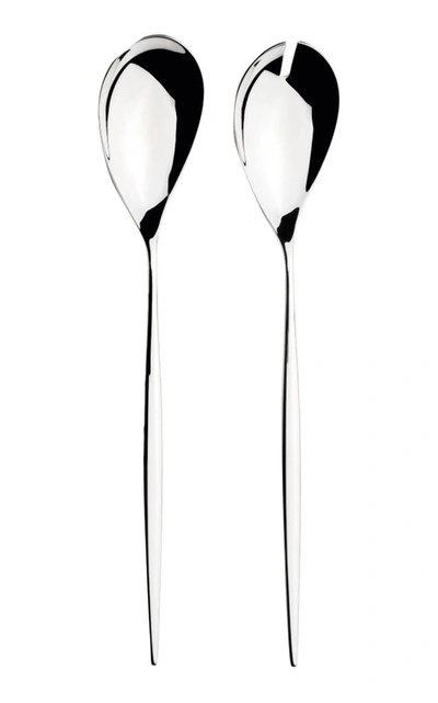 Cutipol Moon Salad Set In Silver