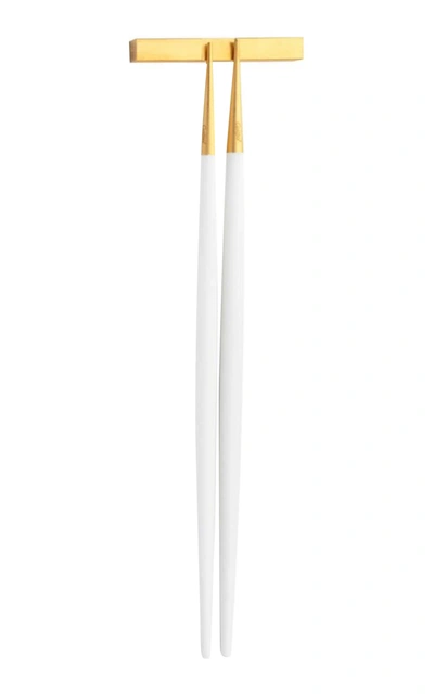 Cutipol Goa Resin Two-piece Chopstick Set In White