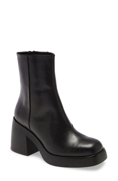 Vagabond Shoemakers Brooke Platform Bootie In Black