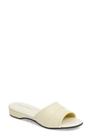 Daniel Green 'dormie' Slipper In Bone Faux Leather