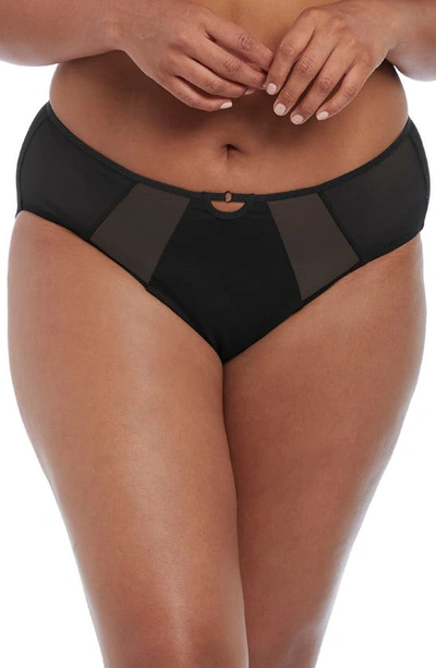 Elomi Sachi Full Figure High Waist Panties In Black