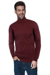 X-ray X Ray Cable Knit Turtleneck Sweater In Red