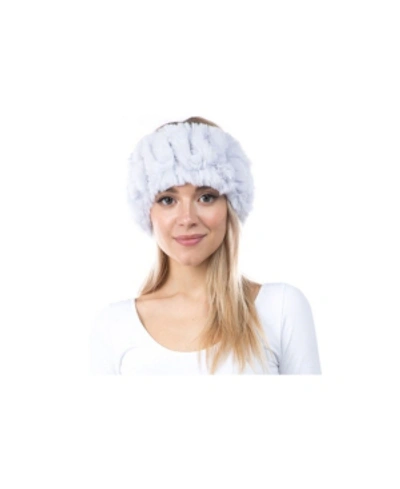 Marcus Adler Women's Plush Faux Fur Stretch Headband In Periwink