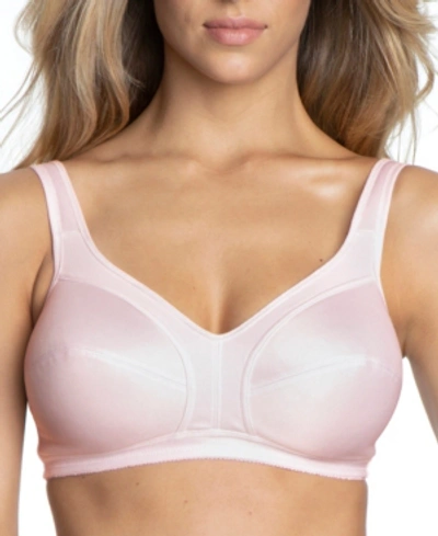 Dominique Isabelle Everyday Wire-free Cotton Lined Bra In Pink