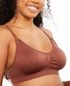 Motherhood Maternity Plus Size Seamless Clip Down Maternity And Nursing Bra In Brown