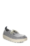 Fly London Chat Moc Toe Derby In Concrete Tweed/ Felt