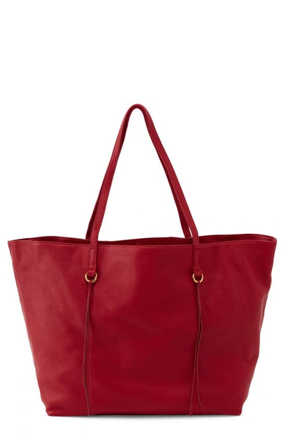 Hobo Kingston Leather Tote In Scarlet