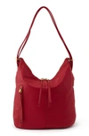 Hobo Merrin Leather Convertible Backpack In Scarlet