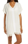 Billabong Walk Away Cover-up Top In Salt Crystal Stripe