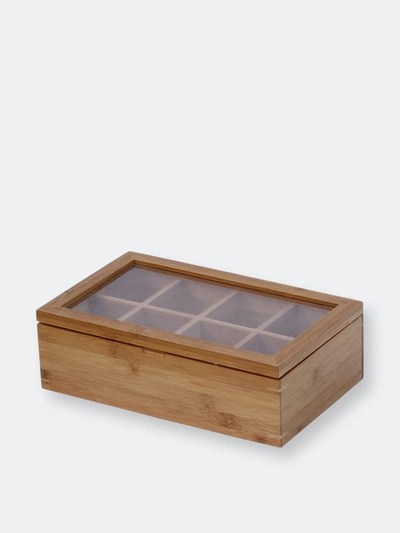 Oceanstar Bamboo Tea Box In Natural