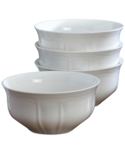 Mikasa Dinnerware, Set Of 4 Antique White Cereal Bowls