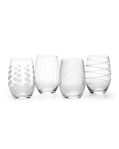 Mikasa Glassware, Set Of 4 Cheers Stemless Wine Glasses